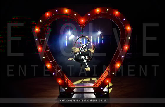 Aerial Heart Prop - Duo Circus Aerial Hoop 2 LR