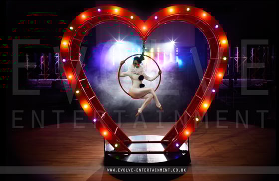 Aerial heart Prop - Circus Aerial Hoop LR