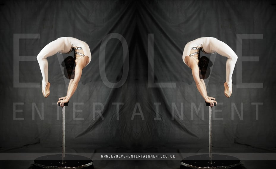 Contortion Balancing crystal hand balance