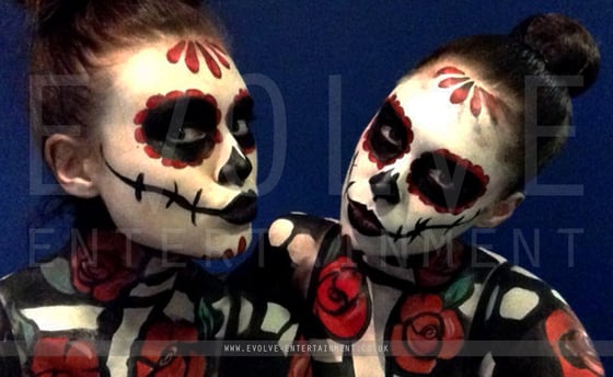 Day of the Dead Body Painted Hostesses - 1