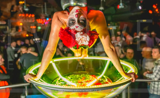 Day of the Dead Martini Glass - 1