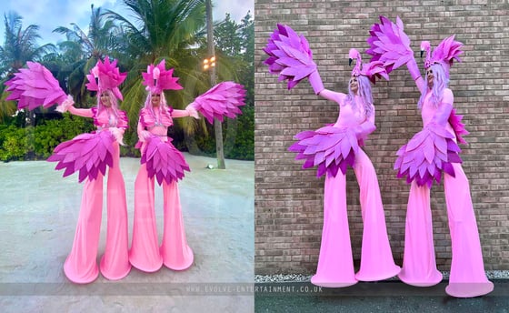 Festival-Stilt Walker-Flamingo copy-2