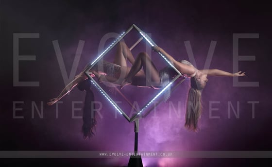 Freestanding Aerial LED Cube 1