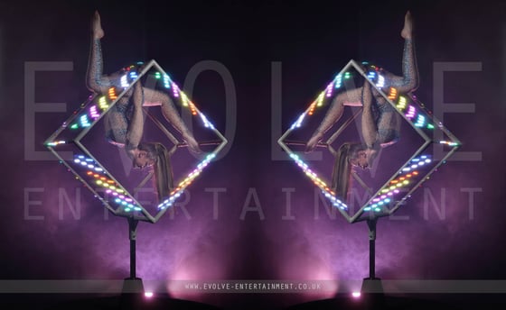 Freestanding Aerial LED Cube 2