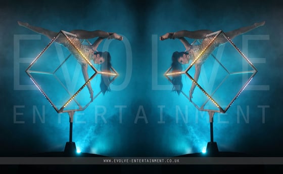 Freestanding Aerial LED Cube 3