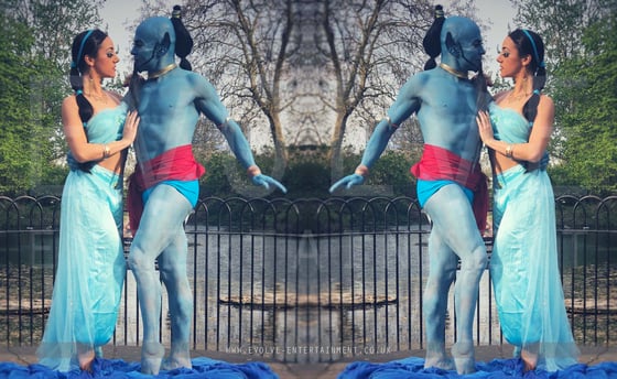 Genie and Jasmine Fire Show 1