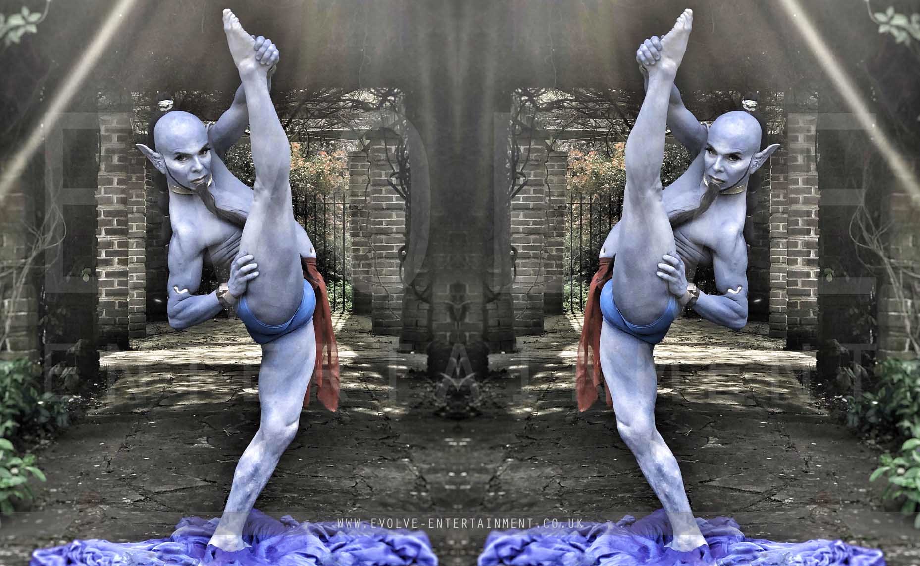 Genie and Jasmine Fire Show 3