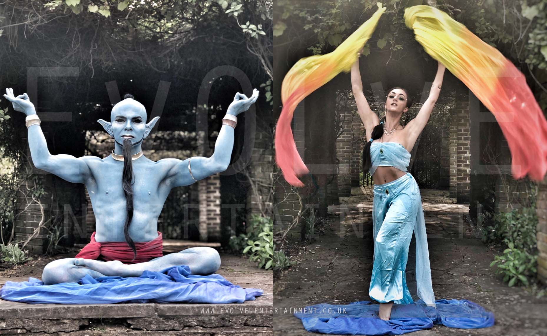 Genie and Jasmine Fire Show 4