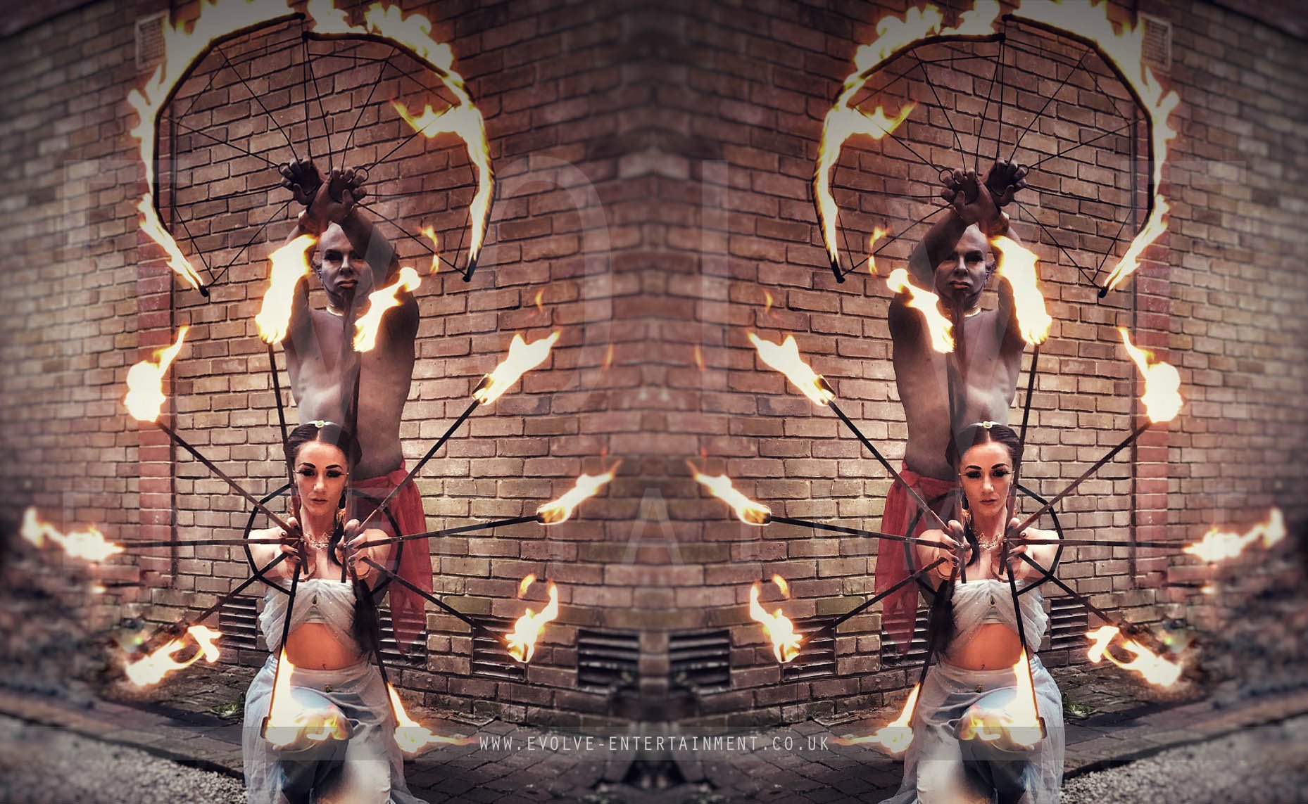 Genie and Jasmine Fire Show 5