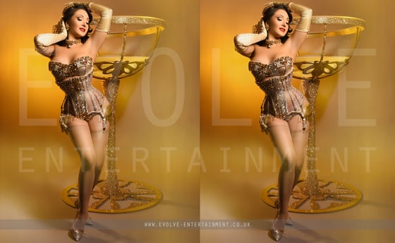 Golden Martini Glass 1