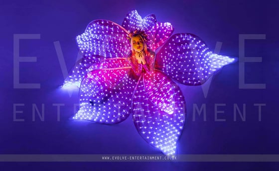 LED Flower Hostess Dancer Costume 3