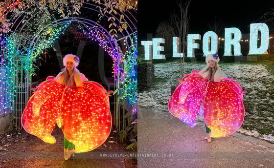 LED Flower Hostess Dancer Costume 5