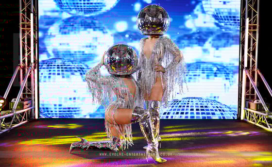 Mirror Ball Heads - Disco Theme NEW 5-1