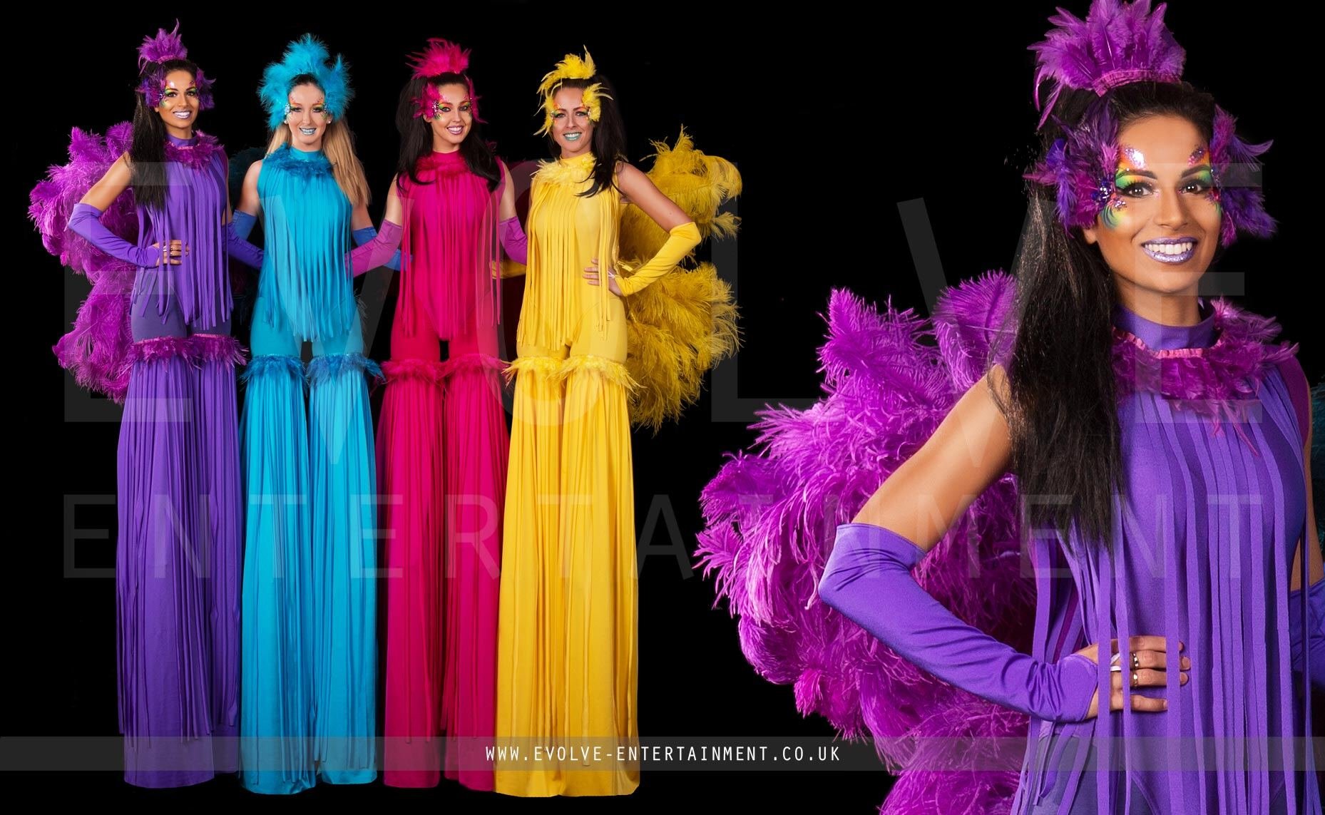 Tropical-Birds-with-Leggings-Stilt-Walkers-2