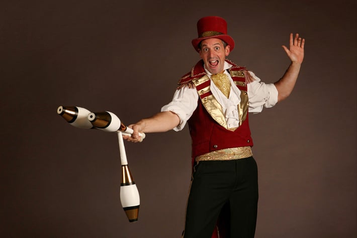 Vintage Circus Juggler THUMB