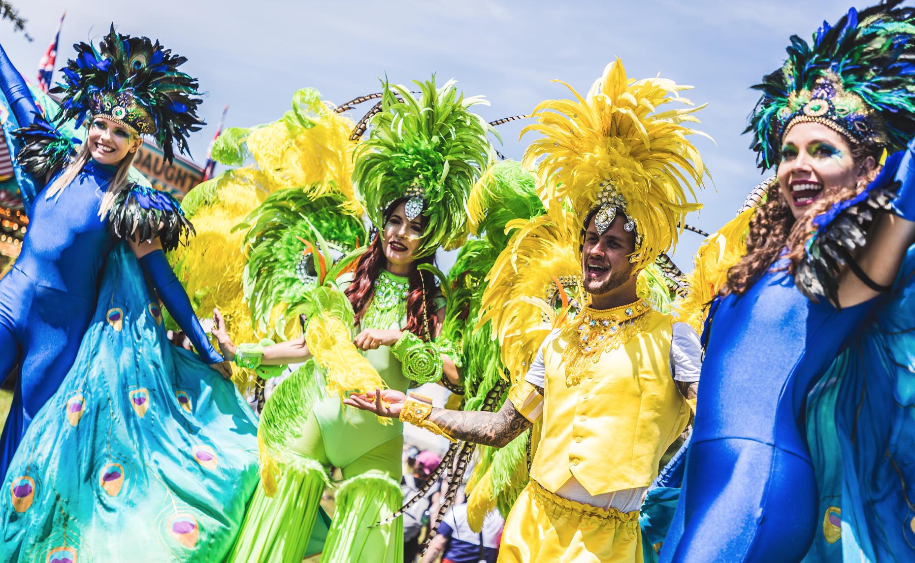 Carnival and Peacock Stilts Festival JCB-1